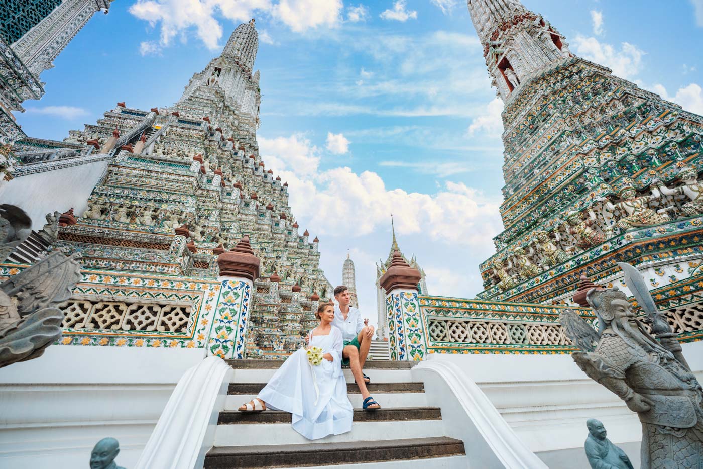 Photography at Wat Arun Temple of Dawn Bangkok