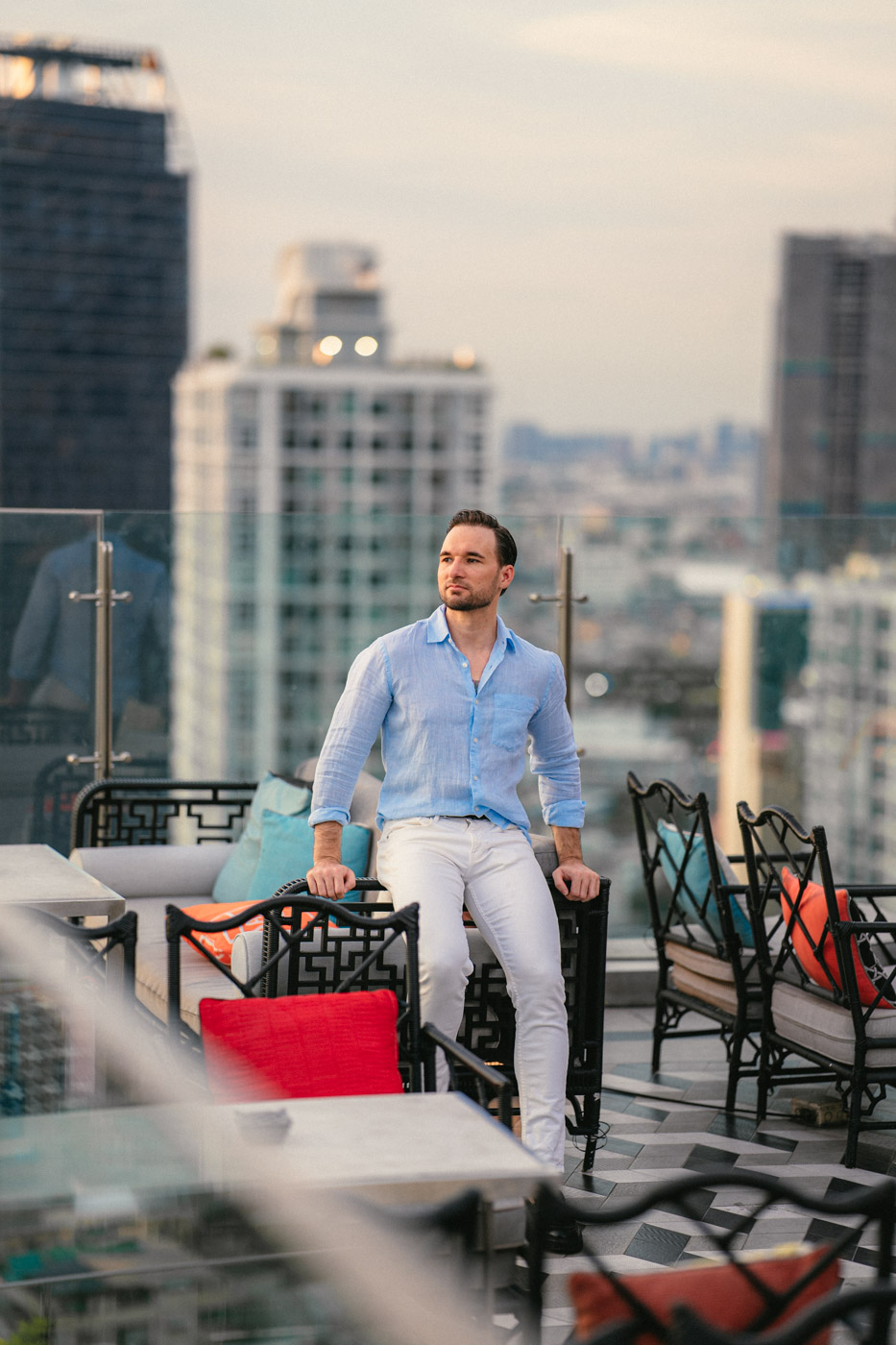 Rooftop bar Bangkok photoshoot
