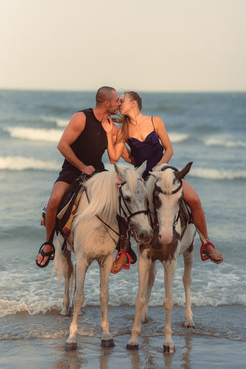 Horse riding on the beach Hua Hin photoshoot