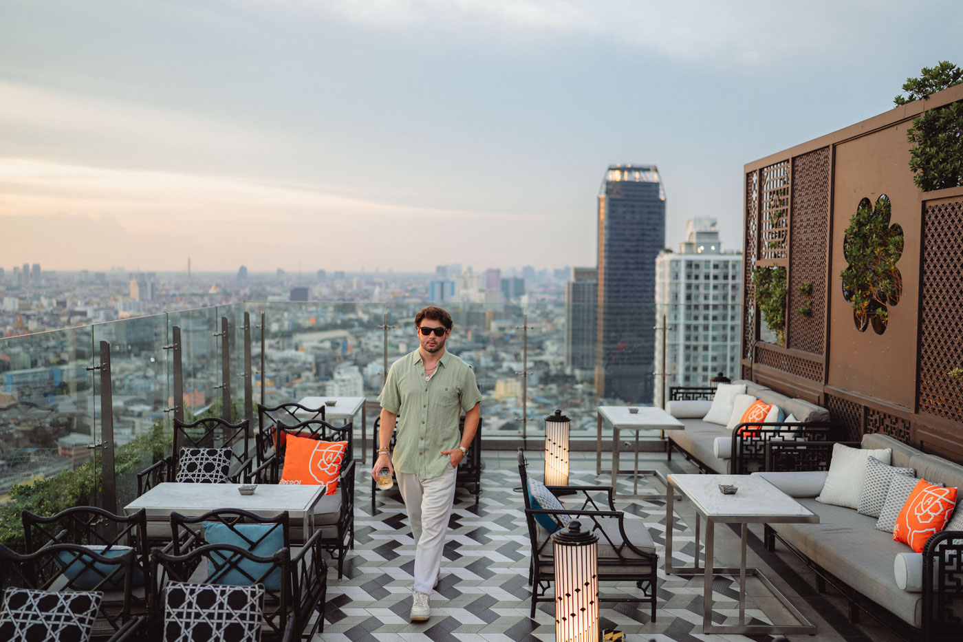 Photoshoot at Yao Rooftop Bar, Bangkok Marriott Surawongse