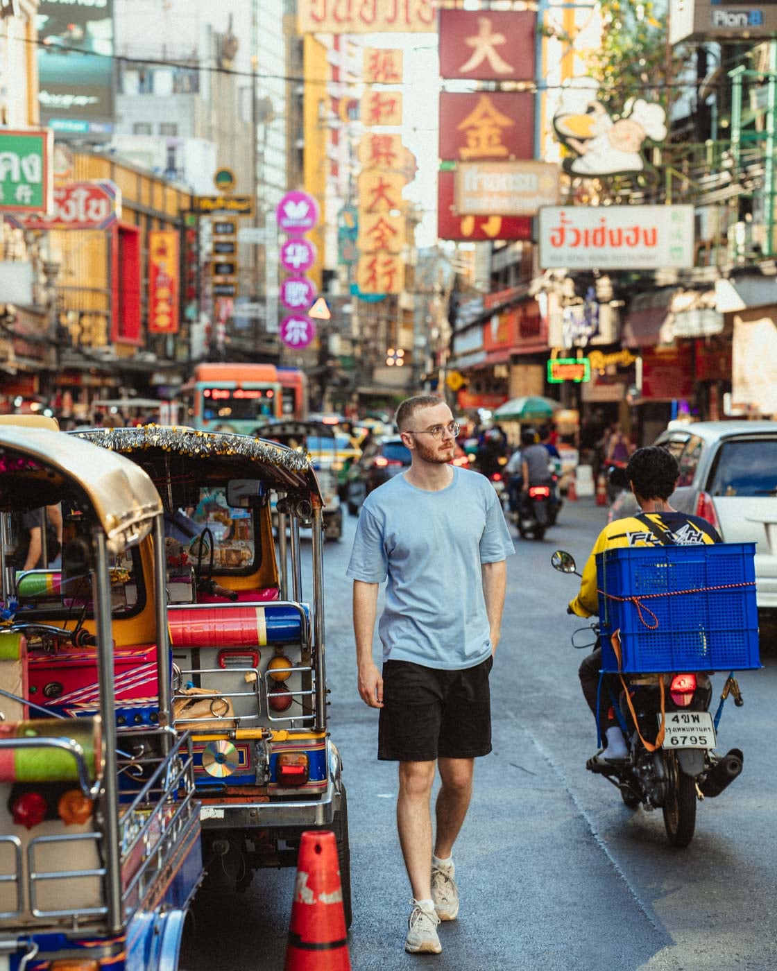Photography session on Yaowarat Road, Bangkok Chinatown