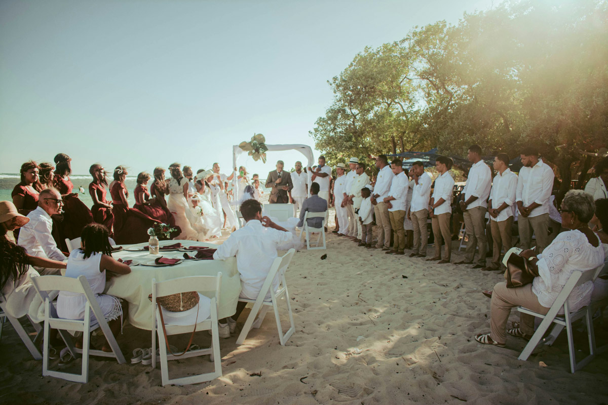 Professional wedding photographer at work during a Thailand ceremony