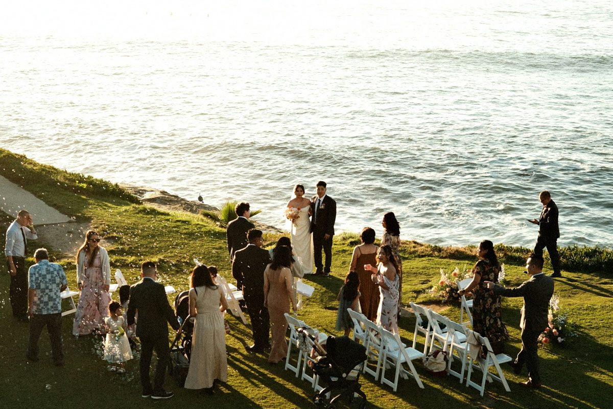 Lifestyle wedding portrait showing natural couple interaction in Thailand