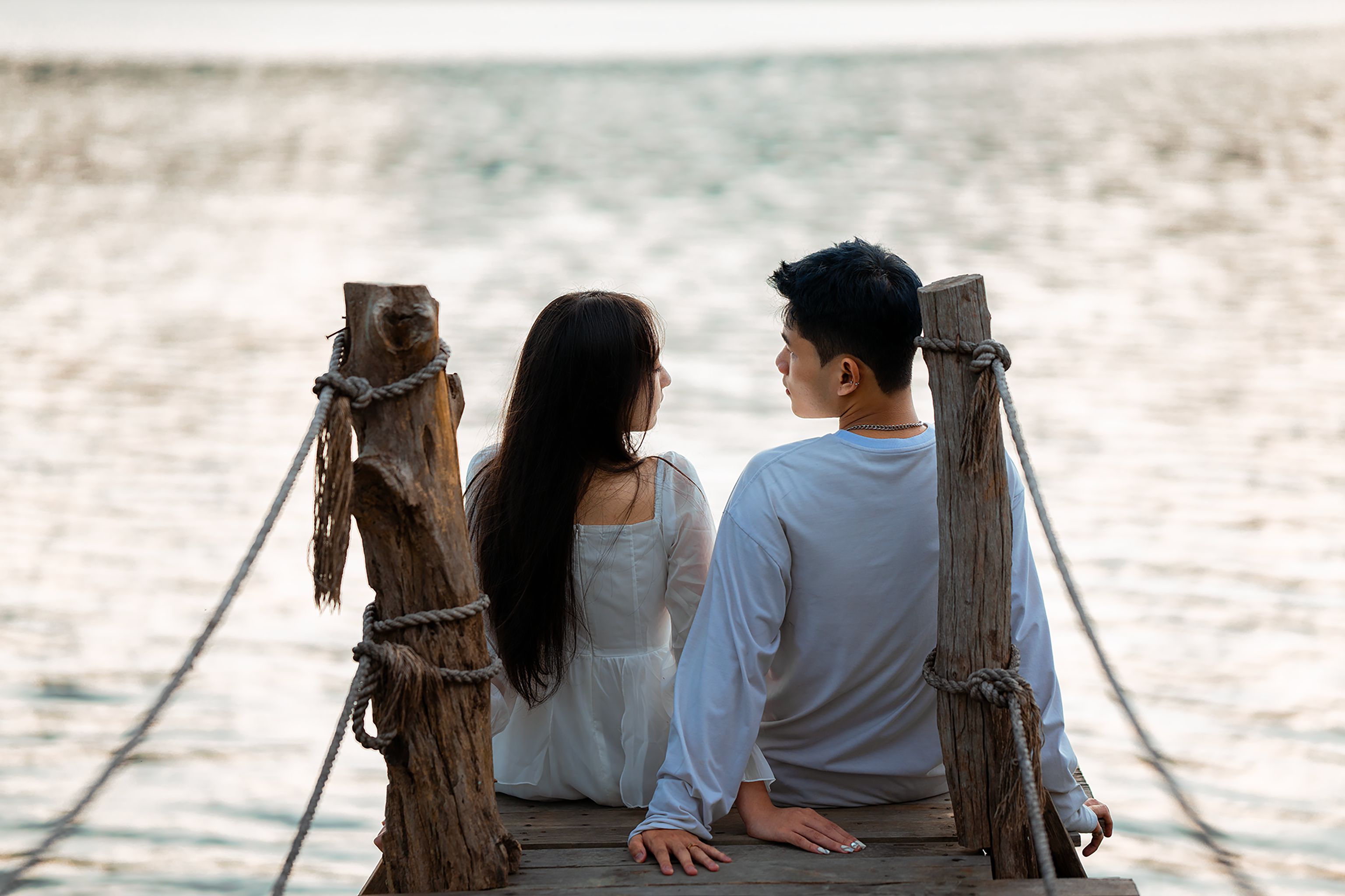 Pre-wedding photoshoot Bangkok golden hour