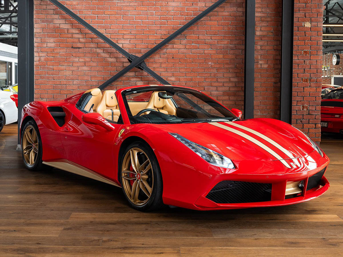Ferrari 488 Spider red