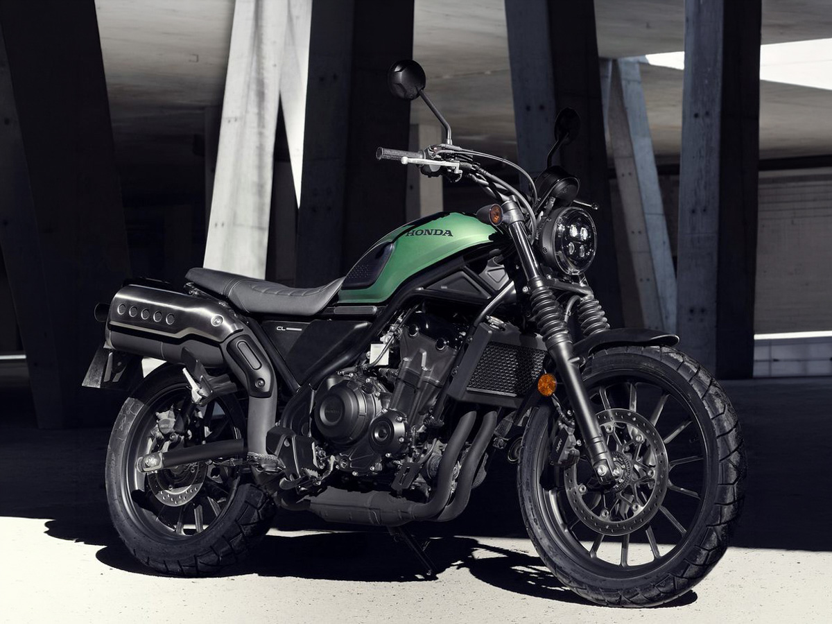 Honda CL500 dark green black