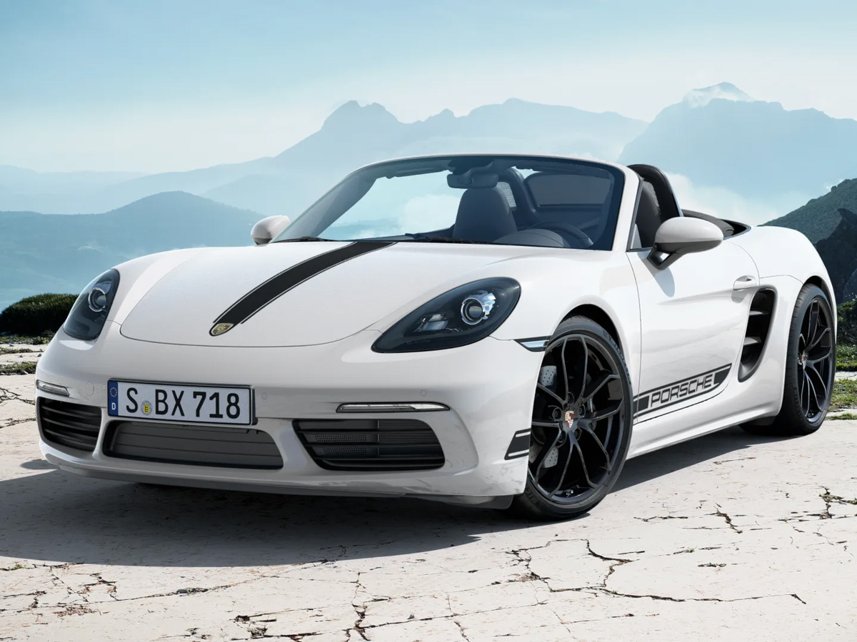 Porsche 718 Boxster white