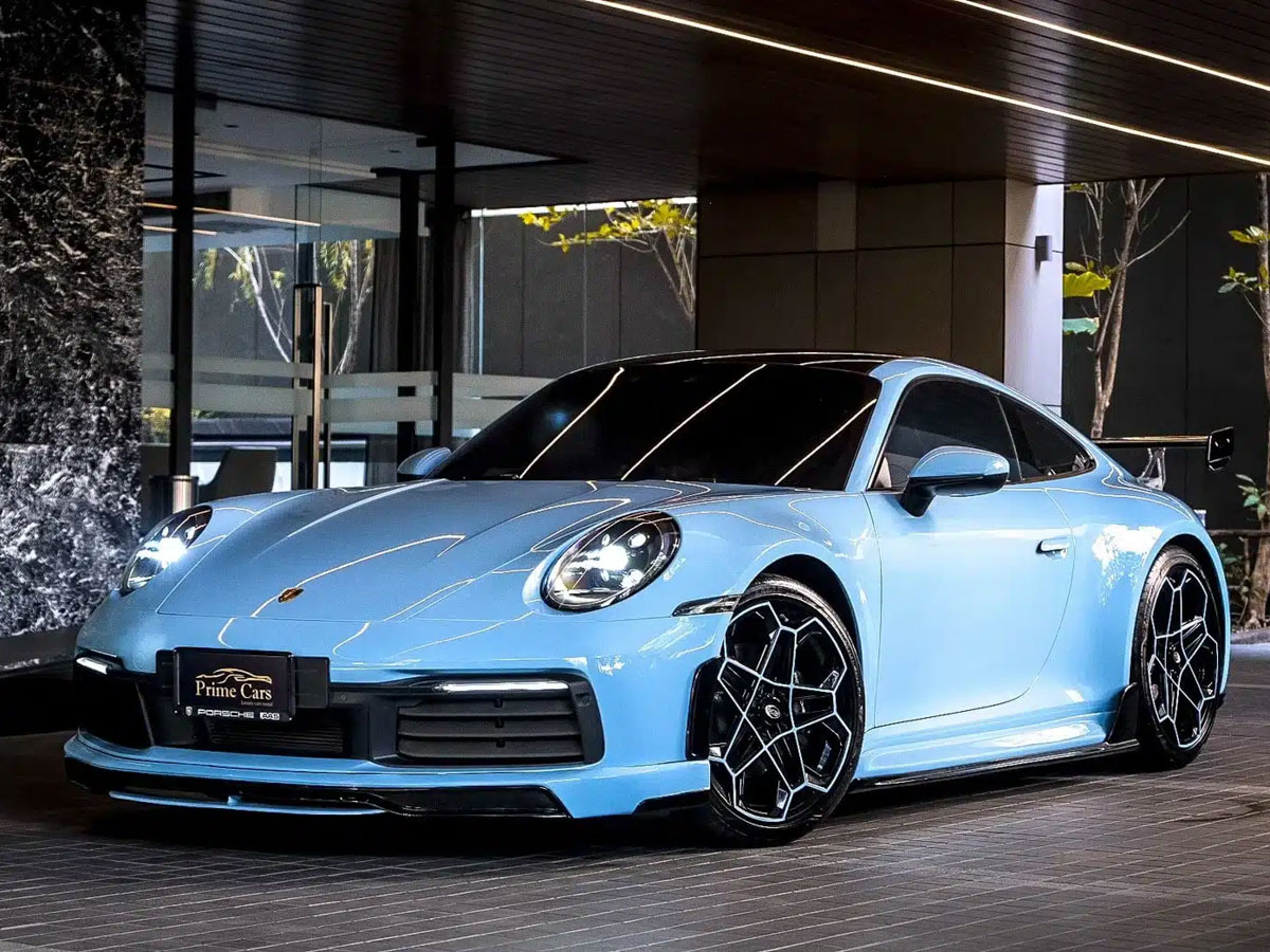 Porsche 911 Carrera TECHART 992 baby blue