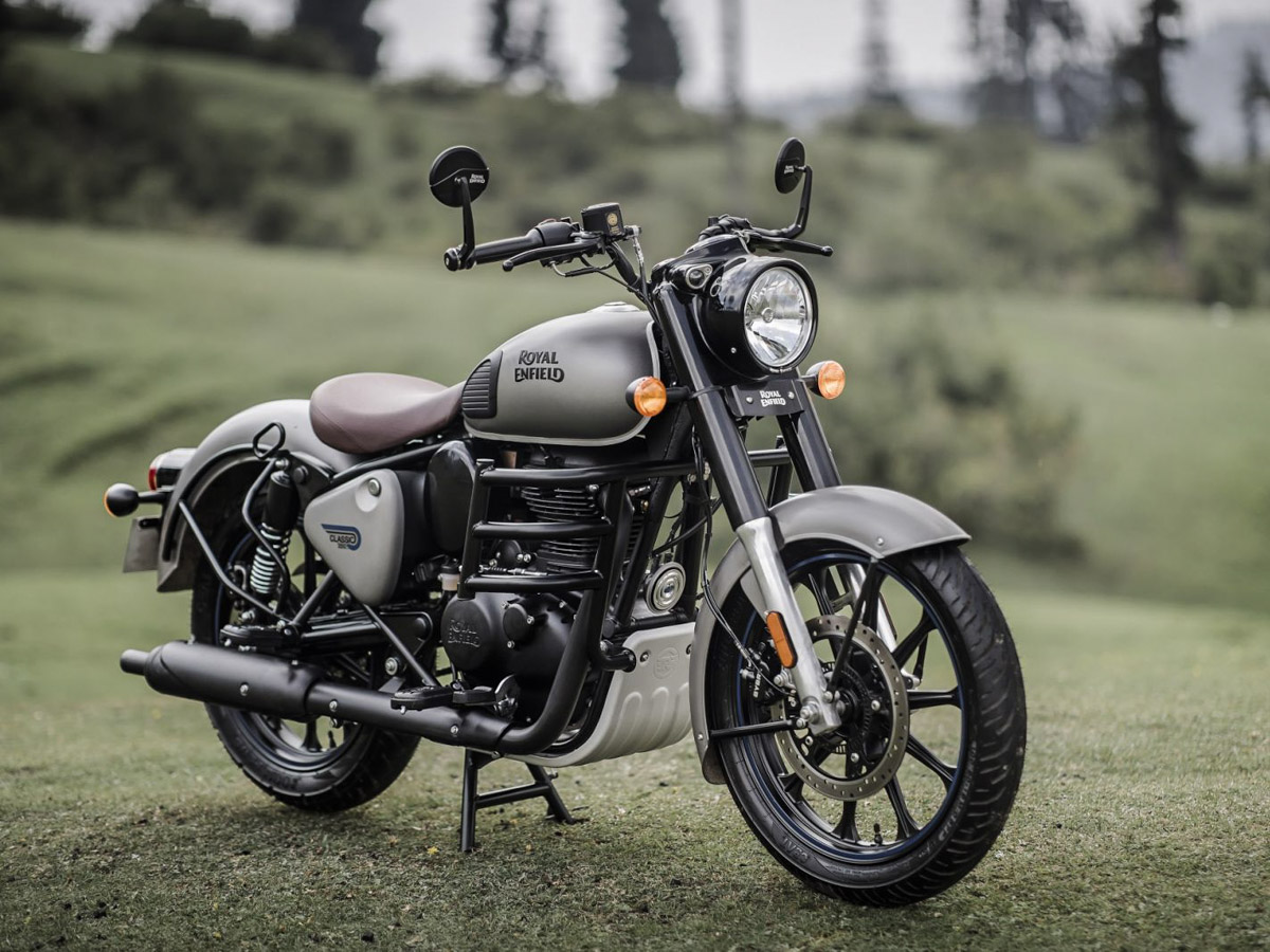 Royal Enfield Classic 350 gray chrome