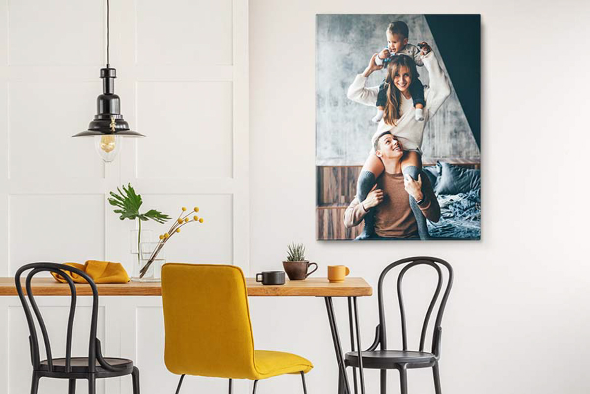 ChromaLuxe metal wall art